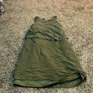 Olive Green short summer dress